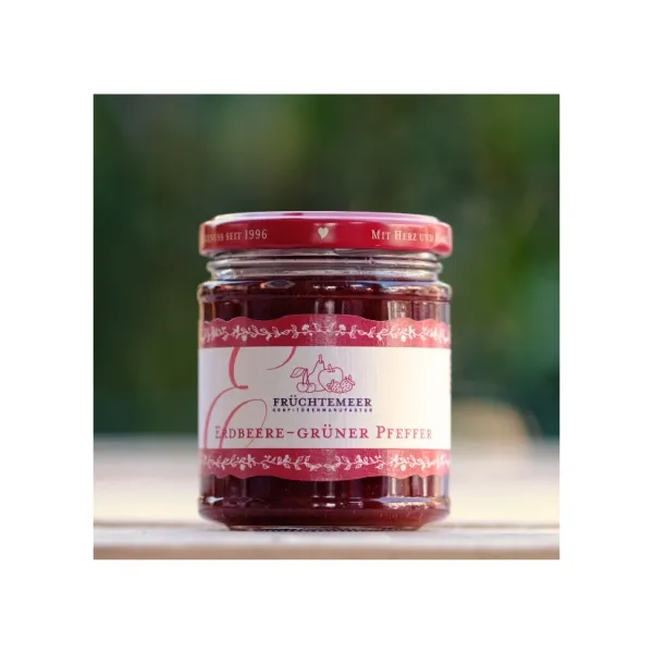 Erdbeere-Grüner Pfeffer Fruchtaufstrich 210 g