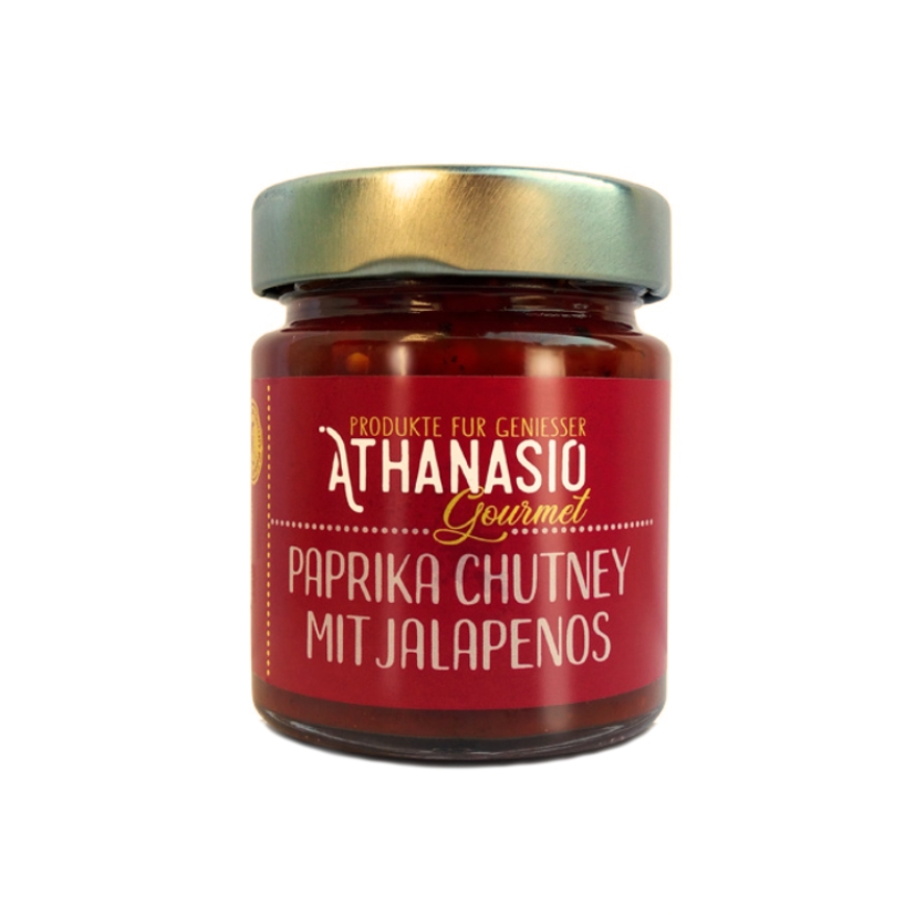 Rote Paprika Chutney mit Jalapenos