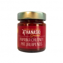 Rote Paprika Chutney mit Jalapenos 220 g